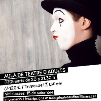 AULA DE TEATRE ADULTS (Dimarts de 20:00 a 21:30 h) 1r trimestre